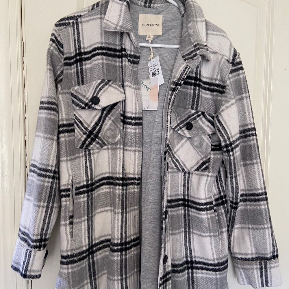 Flannel Shacket New S